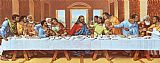 large picture of the last supper by Leonardo da Vinci